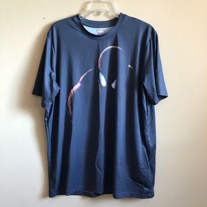 Marvel Spyder Man Print Short Sleeve Crew Neck Top Tee T-shirt Blouse C